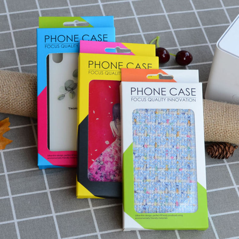 Folding phone case packaging box eco friendly mobile phone cases packaging gift box caja de carton kraft with clear window