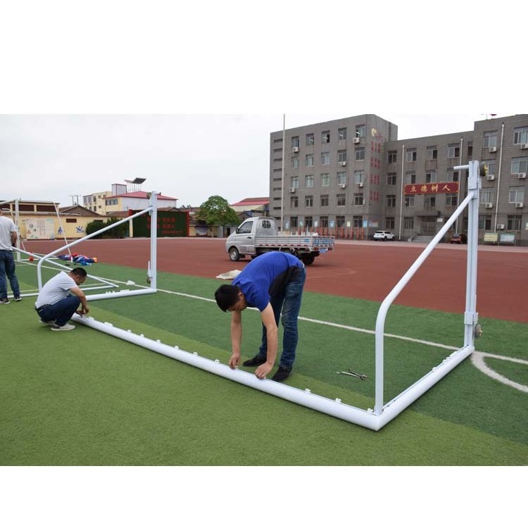 high quality 6.5*18.5FT Aluminum football goal post portable