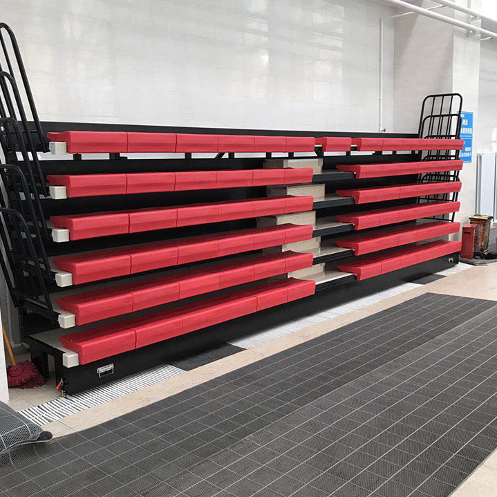 Cheap price Indoor Retractable bleacher seating telescopic gym bleachers For Sale