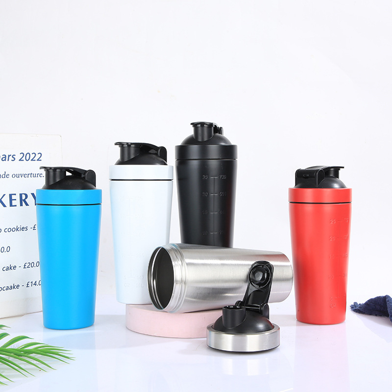 500ml stainless steel protein shaker 750ml stainless steel shaker bottle