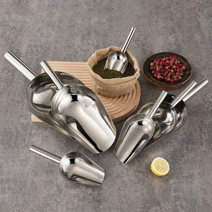 stainless steel Kitchen Bar food coffee bean grain rice corn nut fruit flour ice cube shovel scraper scoop