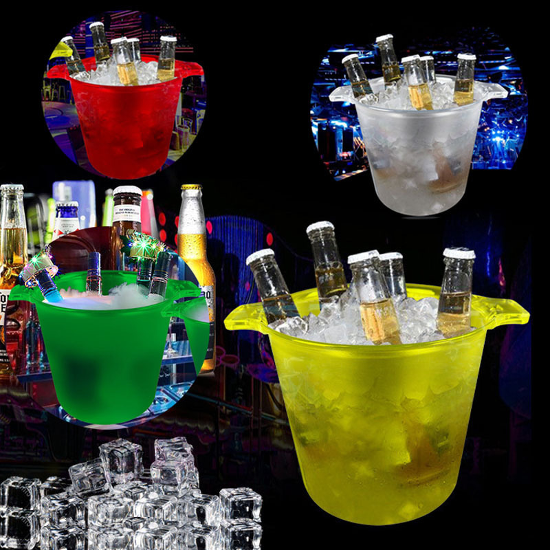 5L 8L plastic bar ice bucket Party club pub beverage wine beer champagne holder container Cooler barrel cocktail Cooling bucket