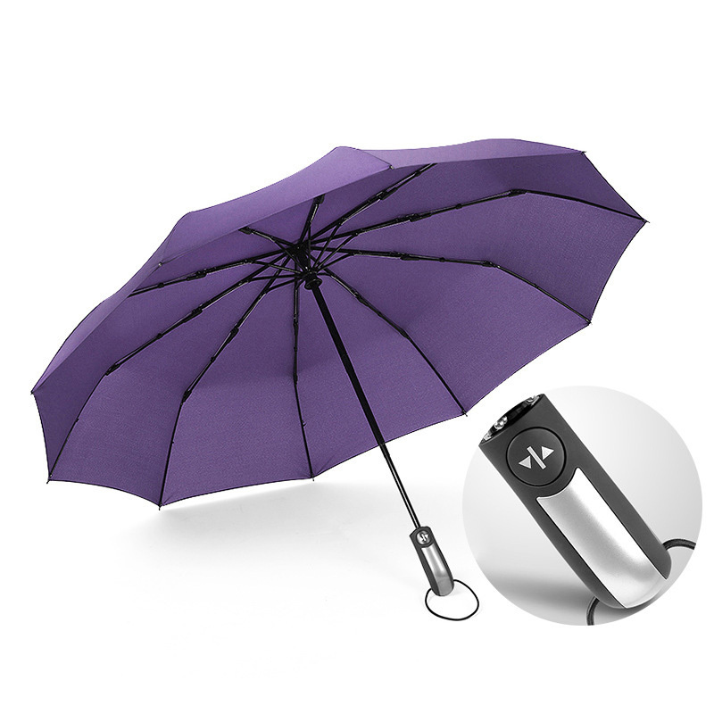 custom 10K automatic open and close umbrella 23inch automatic umbrella