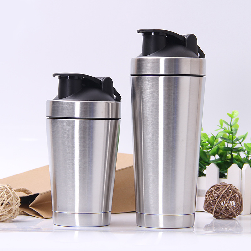 wholesale double wall stainless steel protein shaker vacuum cup