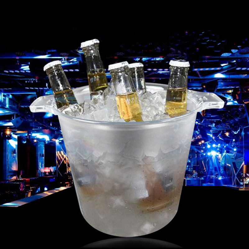 5L 8L plastic bar ice bucket Party club pub beverage wine beer champagne holder container Cooler barrel cocktail Cooling bucket