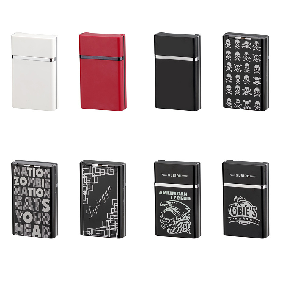 XY501502 New style Electronic Arc Cigarette case Rechargeable USB Cigarette Lighter With smoking Cigarette Case