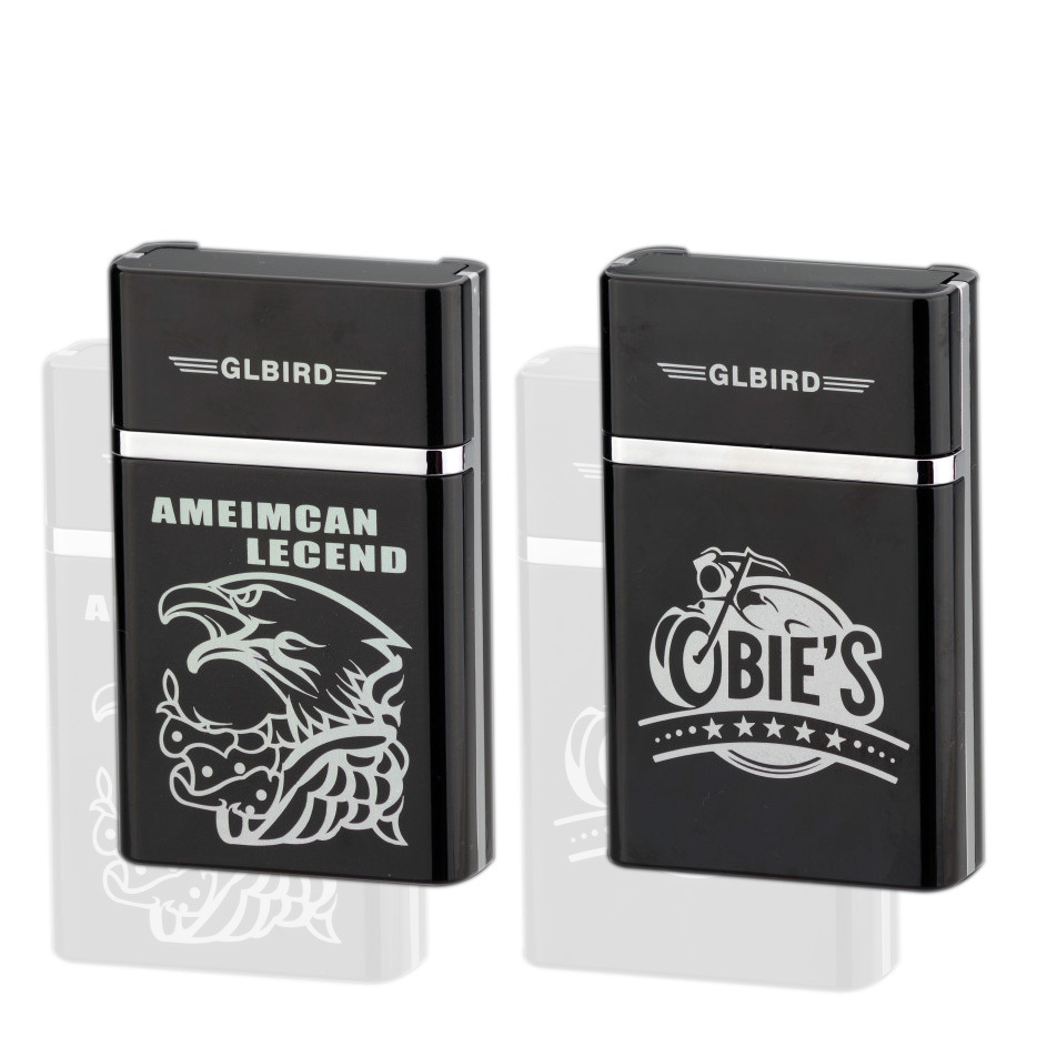 XY501502 New style Electronic Arc Cigarette case Rechargeable USB Cigarette Lighter With smoking Cigarette Case