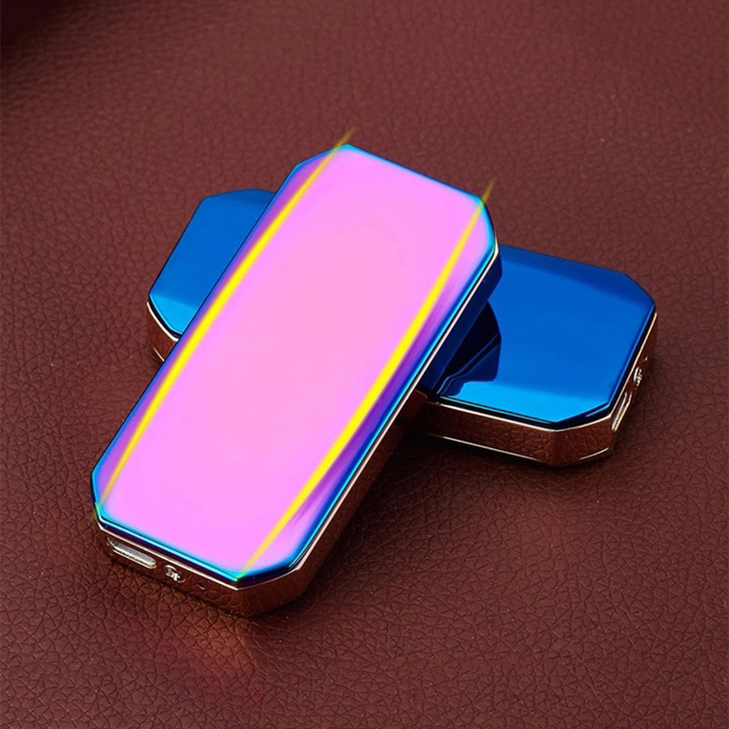 XY830802 Custom LOGO New Fashion Windproof Rechargeable Heating Wire USB Lighters Cigarette Eclectic Lighters