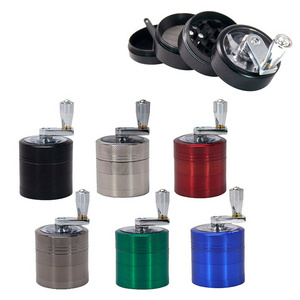 GZ030404 Pocket Hand Grinder 40mm 4 Layers 6 Colors Smoking Accessories Tobacco Crusher Herb Grinder