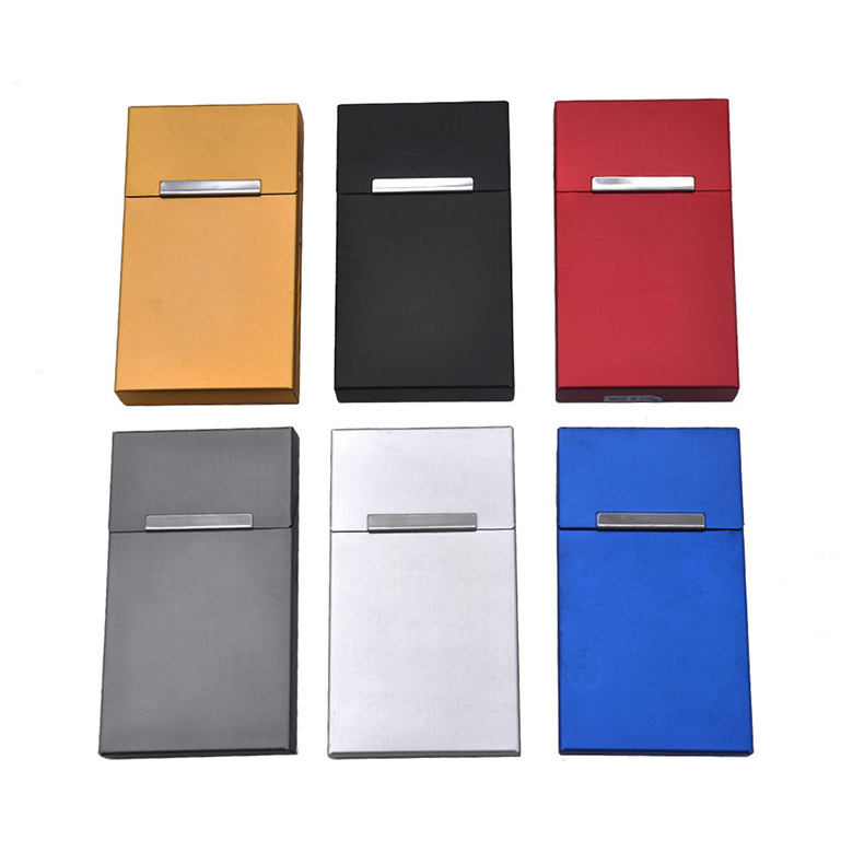 XY46CCA01-F Fashion Cigarette Case Household Lady Case 20pcs Capacity Cigarettes Aluminum Metal Tobacco Smoking Accessories