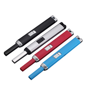 Electronic Lighter Outdoor Single Arc BBQ USB Lighters Kitchen Roast Lighters XY830885 Rechargeable Metal Gift Box Zinc Alloy