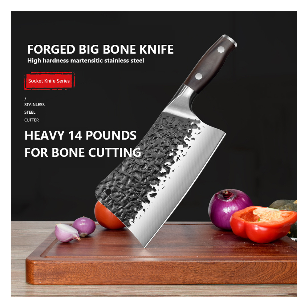 Best Sellers High Carbon Content Bone Chopping Butcher's Knife Vegetable Wholesale Yangjiang Knives