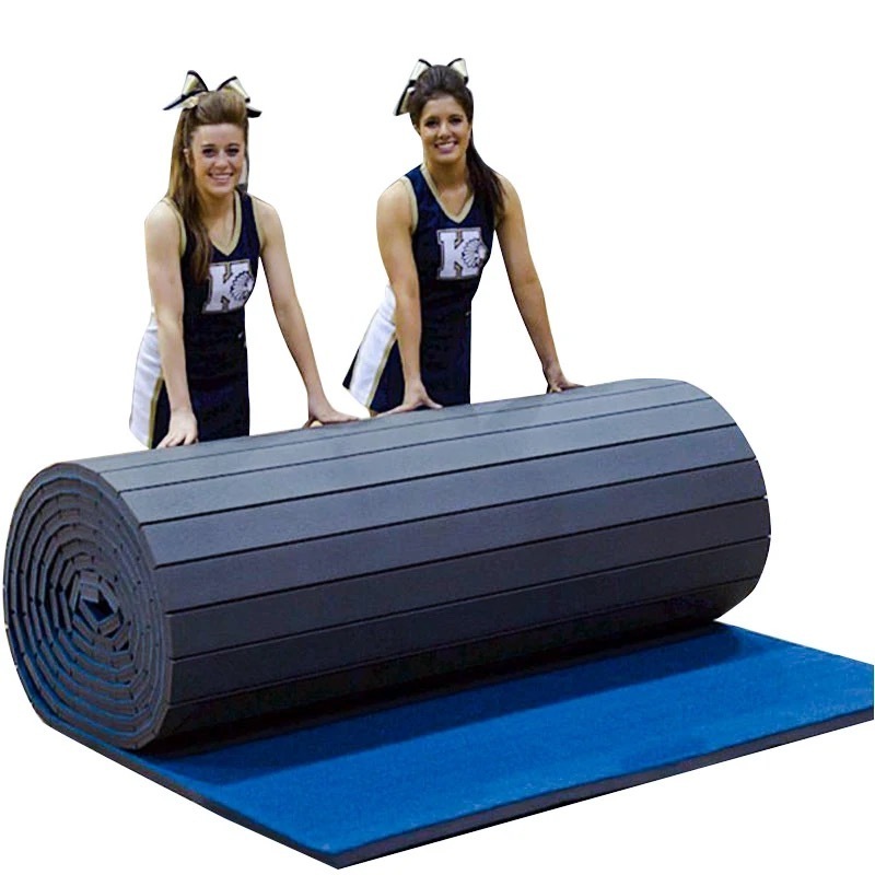 Cheap Roll out cheer foam mat cheerleading used gymnastics tumbling gym judo mats