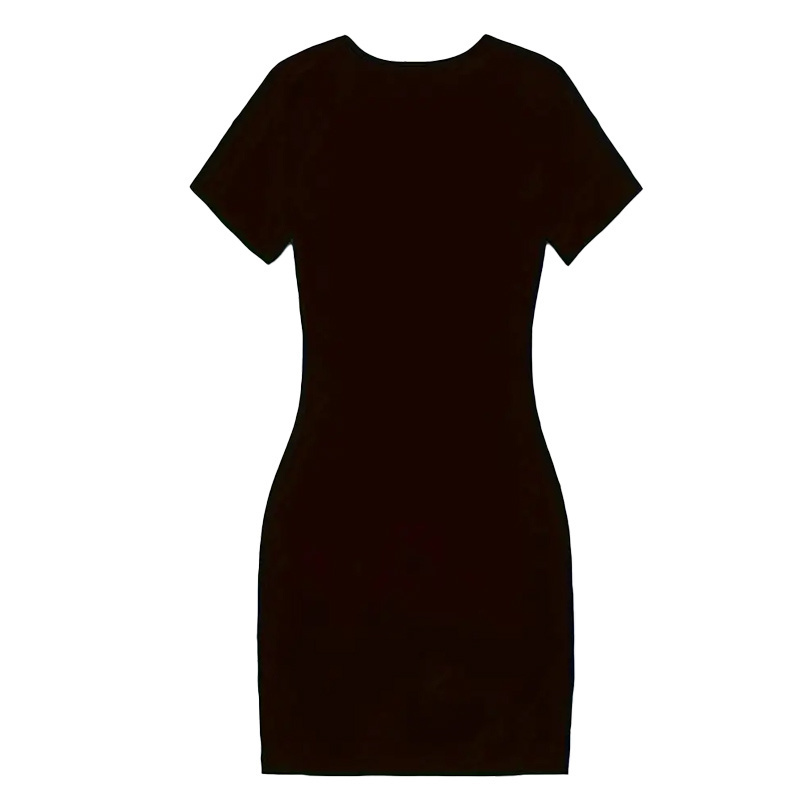 Spring/Summer Women's dress Custom pattern crew-neck women's party club dress Elegant holiday plus-size women's dress