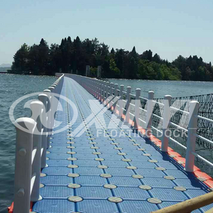 Plastic Floating Bridge on water