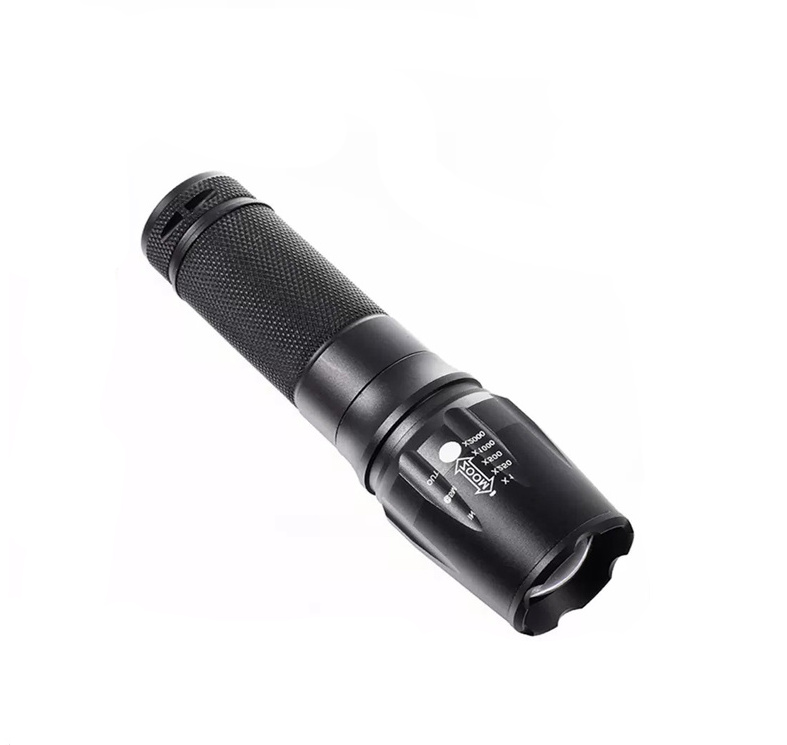 Portable outdoor home emergency LED flashlight high lumen T6 waterproof LED zoomable tactical flashlight