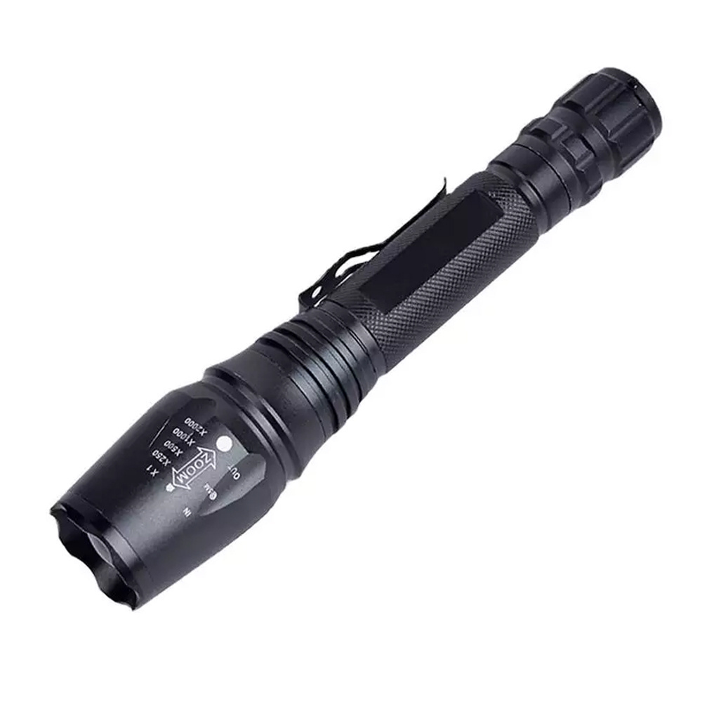 Outdoor high Lumen XML T6 Waterproof LED Zoomable Self Defensive Camping Flashlight