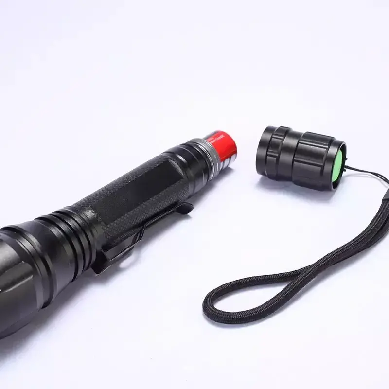 Outdoor high Lumen XML T6 Waterproof LED Zoomable Self Defensive Camping Flashlight