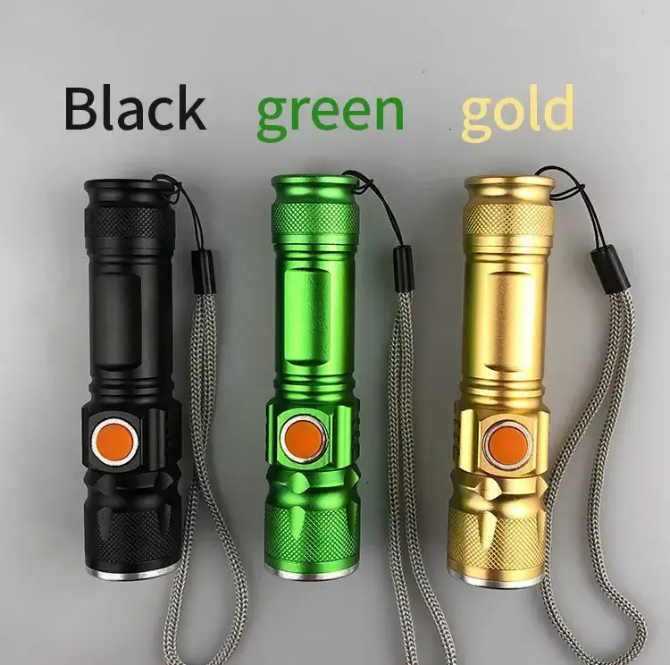 Outdoor portable multi-scene high lumen long distance usb rechargeable waterproof led tactical flashlight