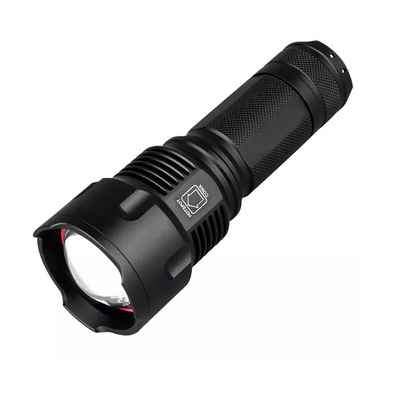 Ultra Long Range Tactical Waterproof Flashlight P50 Long Distance Led Flashlight Torch 1 Km 1000 Lumen Black Battery Aluminum 70