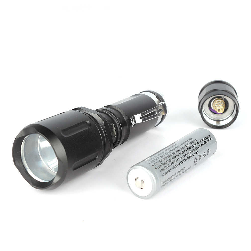 Super bright outdoor rechargeable strong light USB L2 LED tactical flashlight