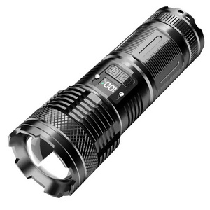 led strong light flashlight Aluminium Adjustable Telescopic emergency rechargeable White laserflashlights cob camping lighting