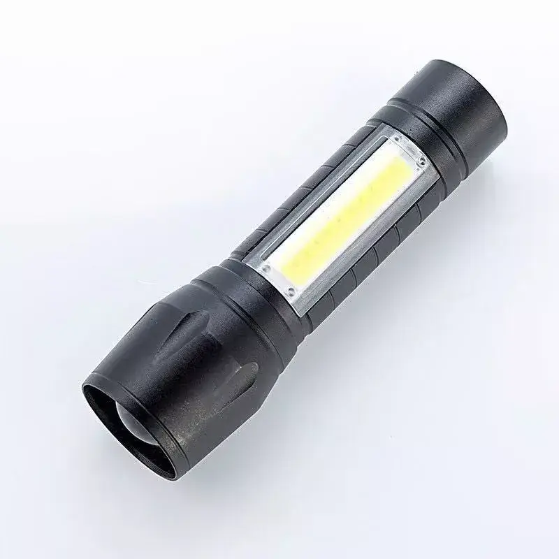 Factory direct sales Aluminum EDC portable super bright Small Torch USB Mini zoomable rechargeable COB LED Flashlight