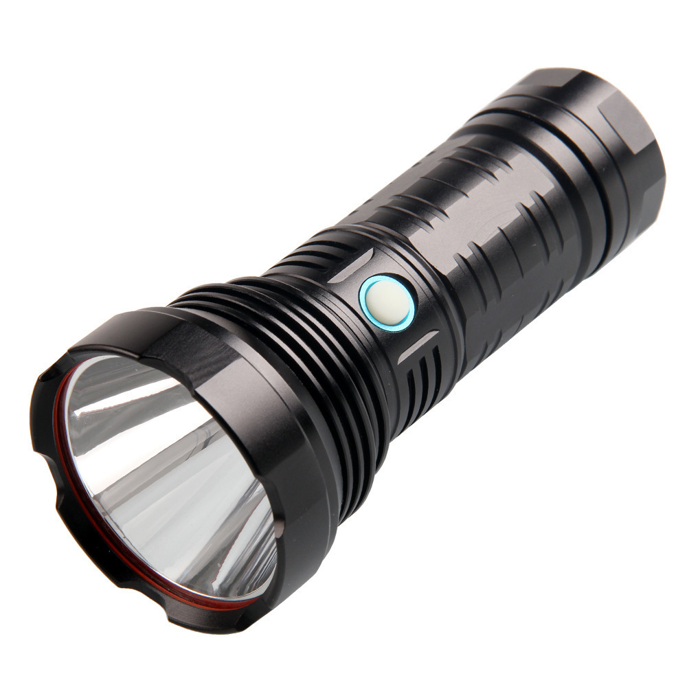 T40 strong light USB rechargeable fixed focus outdoor led searchlight tactical flashlight