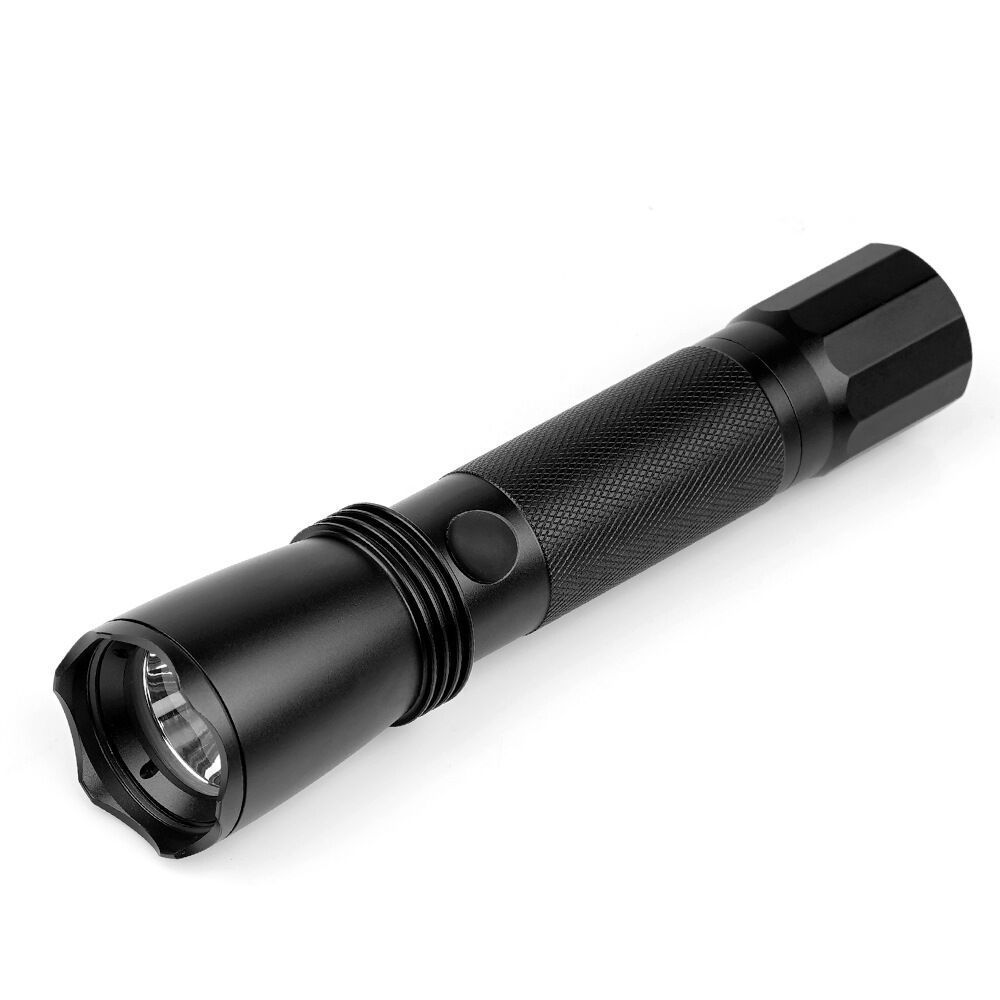 Rechargeable strong light explosion-proof waterproof LED tactical column flashlight