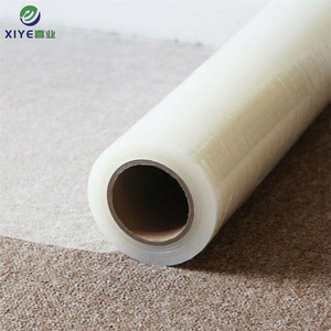 custom thickness dust prevention protection plastic film transparent pe film in roll for carpet