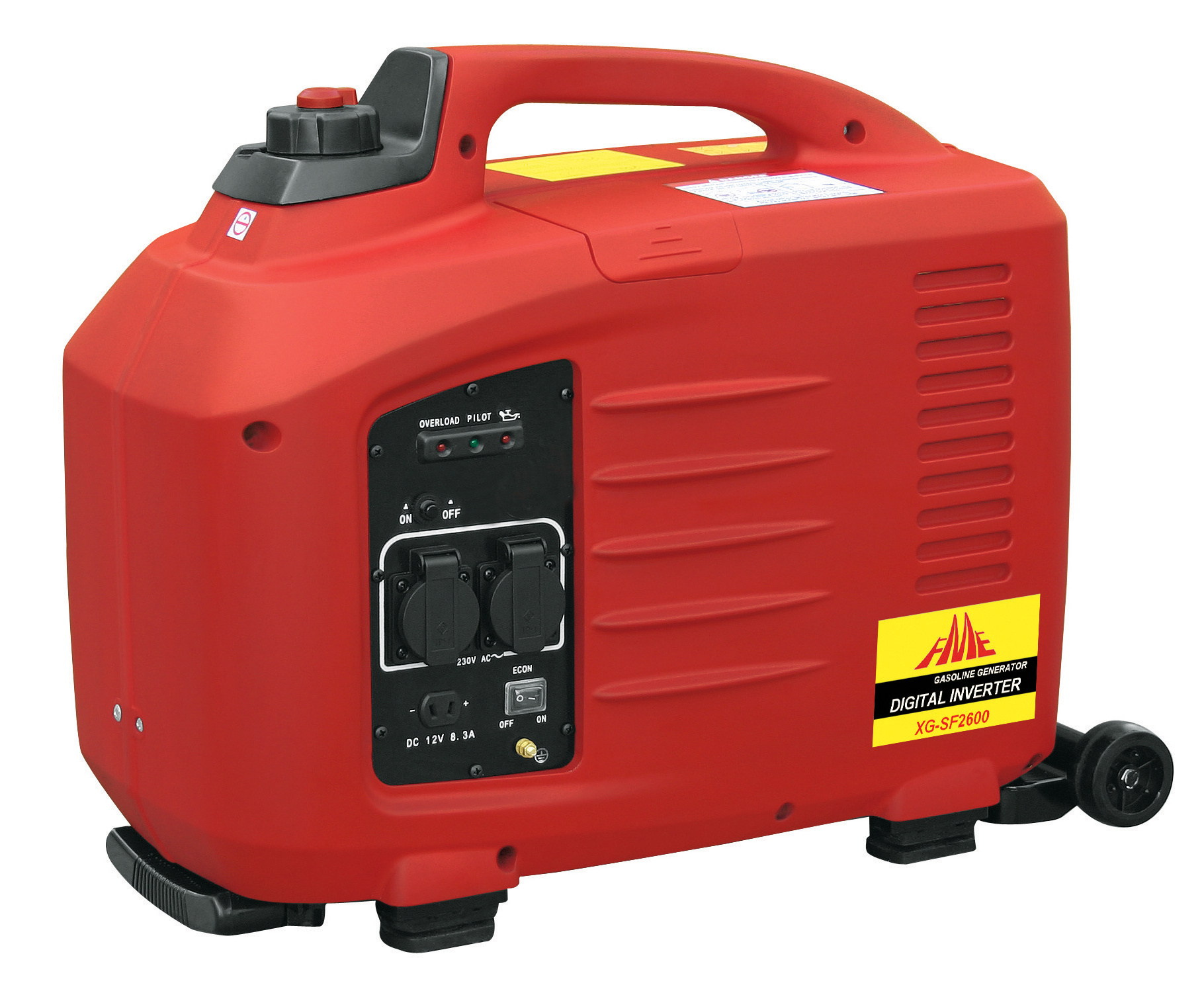 Silent 3.0kVA Gasoline Generator Emergency Mute Digital Inverter Generator 2600W Portable Gas Powered Remote Start Generator