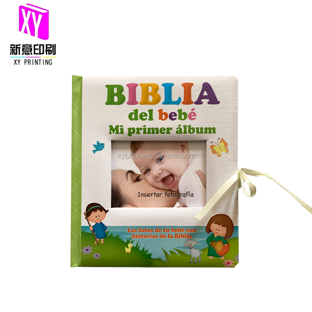 Baby Album Birth and Growth Record Book Baby Memory book with Die-cut Window and PVC offset Printing Hardcover Book