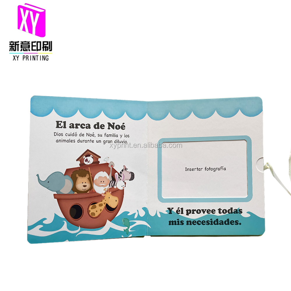 Baby Album Birth and Growth Record Book Baby Memory book with Die-cut Window and PVC offset Printing Hardcover Book