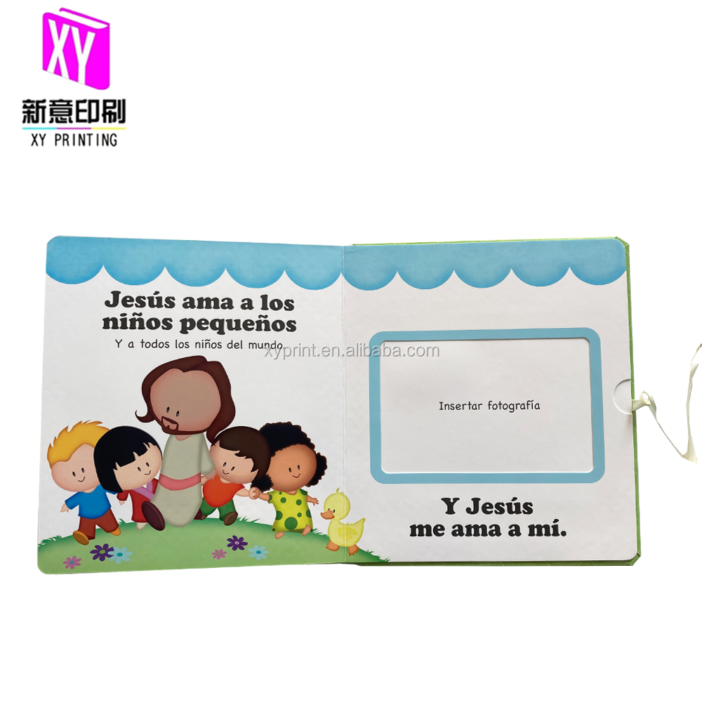 Baby Album Birth and Growth Record Book Baby Memory book with Die-cut Window and PVC offset Printing Hardcover Book