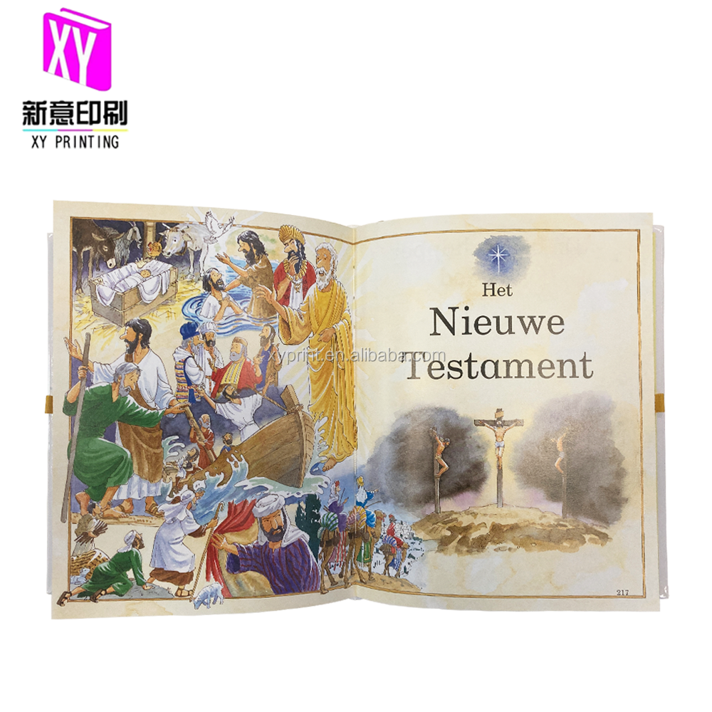 Hardcover Bible Story Book Printing Beautiful Pictures And Interesting Content Design Book Printing From Your Artwork