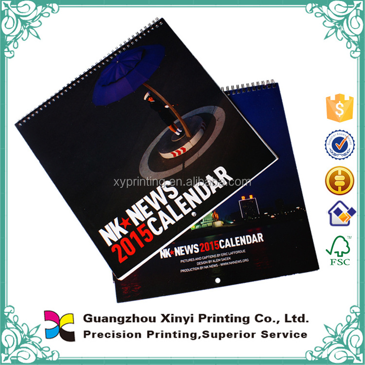 365 Days Desk wall calendar customized OEM art paper printing Calendar