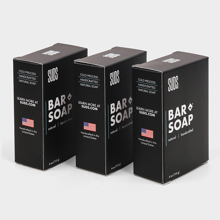 OEM Custom Art Paper Soybean oil Ink Eco Friendly Soap Bar Packaging Box