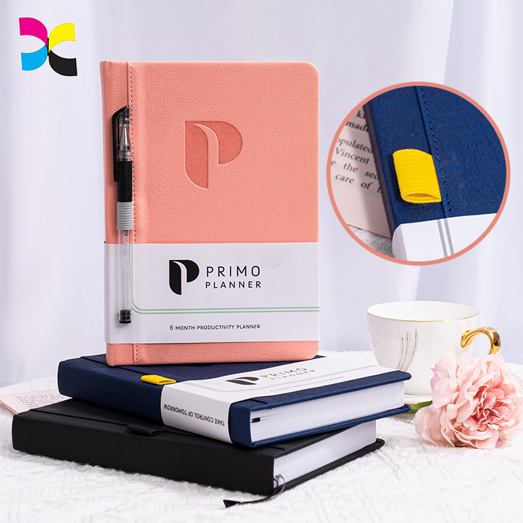 Black Pink Blue Leatherette Private Label Journals And Planner 2023