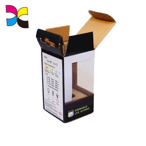 Mounting corrugated paper,Die-cut nail handle toys packing PVC window box