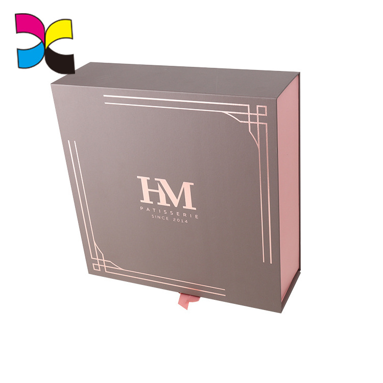 Durable Fancy Custom Cardboard Magnet Flip Over Box Printing With Custom Company Logo