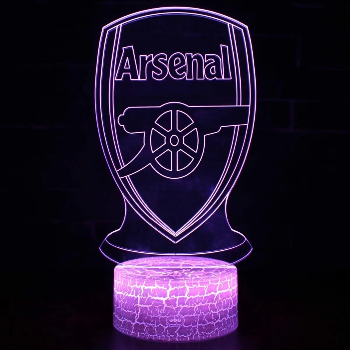 Acrylic Football Club 3d lamp LED  Soccer Night Light