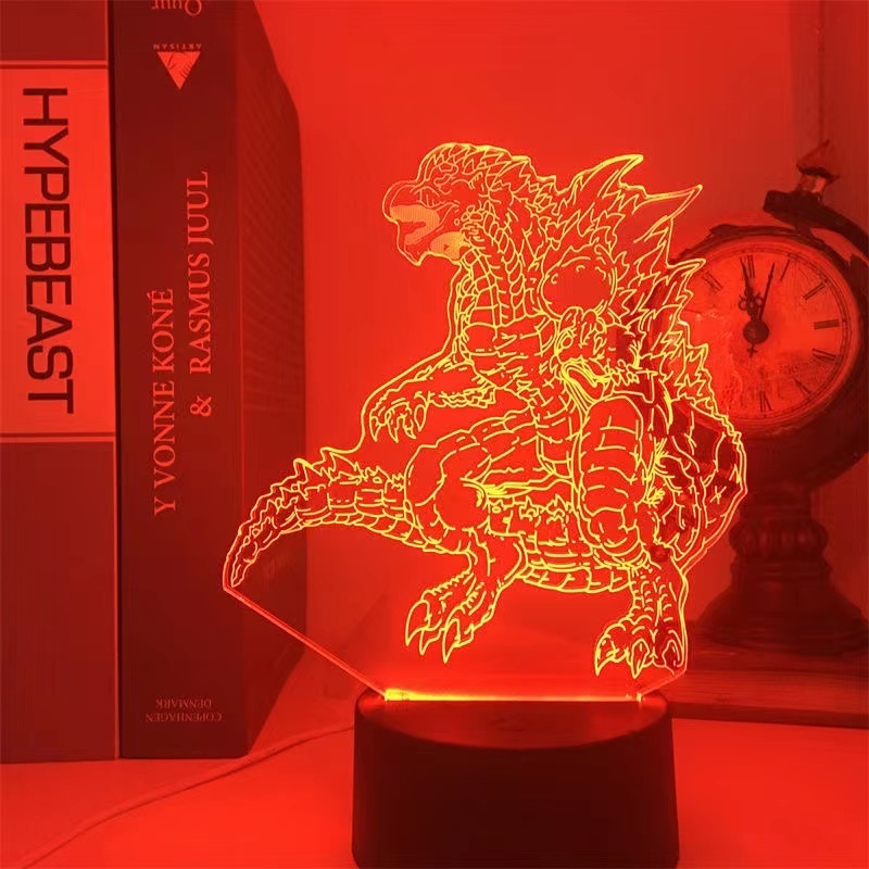 Godzilla  table lamp  Smart LED 3D Night Lamp