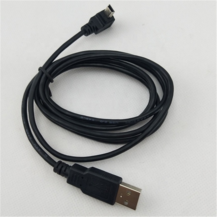 Nickel Plated Shielded USB A  Male to MINI 5p Cable USB 2.0 Data Cable For Mobile Phone Camera