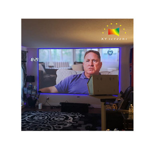 135inch ALR anti-light fixed projection screen for ultra short throw laser 4k projector