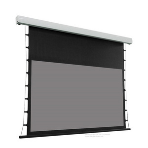 120 inch Motorized Pull Down Tension Projector Screen Roll Up Automatic 16:9 ALR Grey Crystal Projector Screen