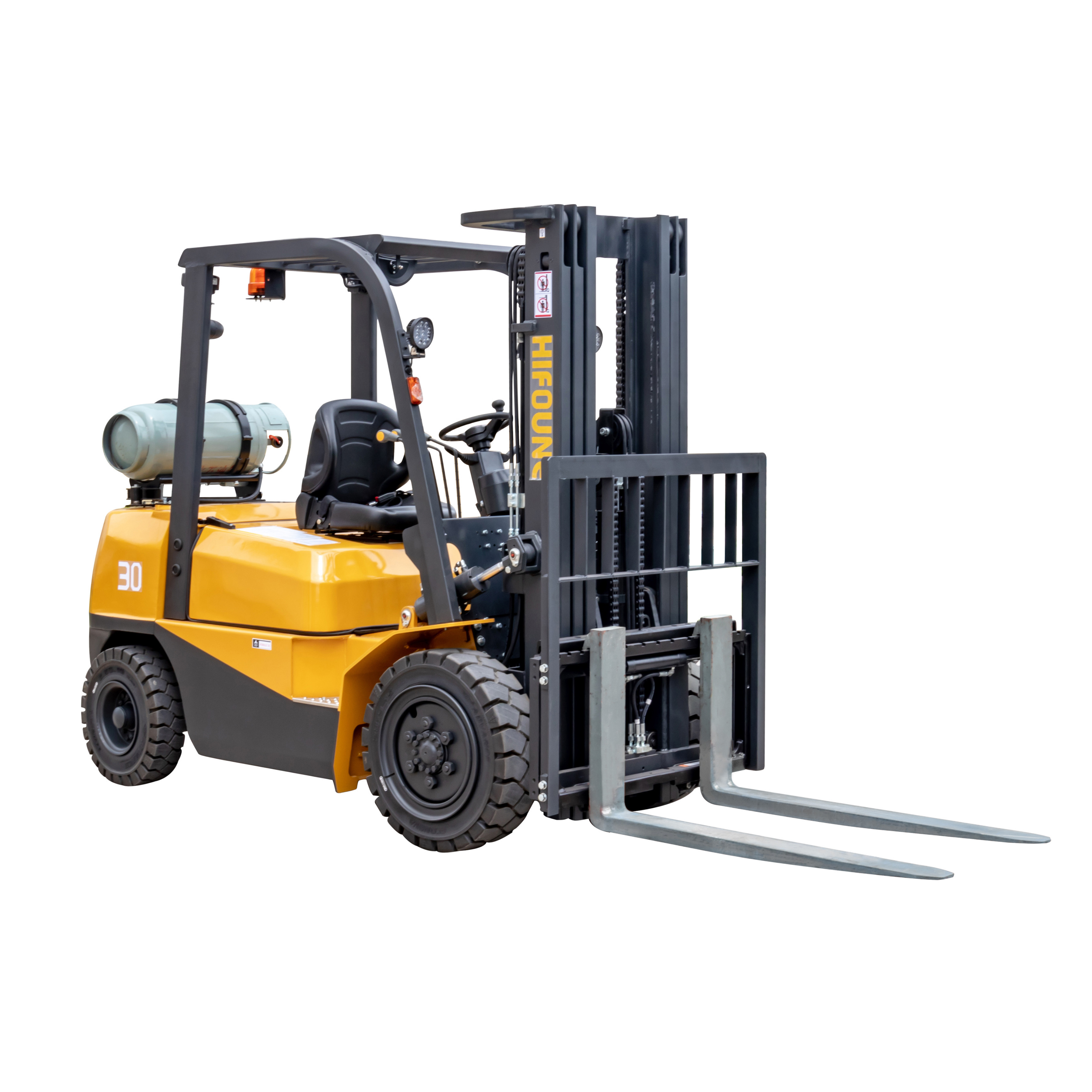 Very Light 15 Inch 17 Meter 6m Forklift Truck 2.5t 3 T 2 3.5 5 10 24 Ton 30-ton 8ton 15ton 25 Tone With Tires Solid Closed Cabin