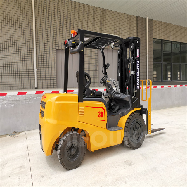 Hifoune 3 ton small diesel forklift truck with air conditioner for forklift cab