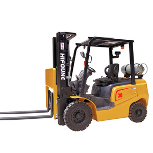 China manufacturer 2 ton Hifoune fork lift 3 stage with side shift Lpg Petrol Gasoline And Gas Propane Forklift