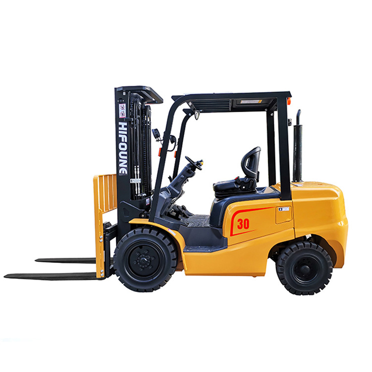 Hifoune 3 ton small diesel forklift truck with air conditioner for forklift cab