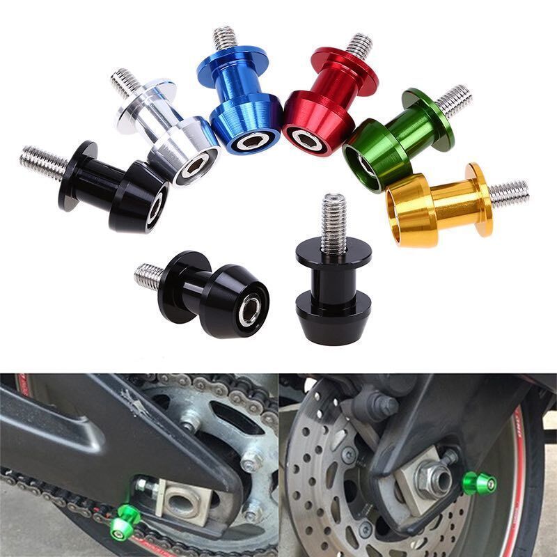 Colorful 6mm 8mm 10mm Motorcycle Scooter universal CNC aluminum Swing arm spools slider Screw